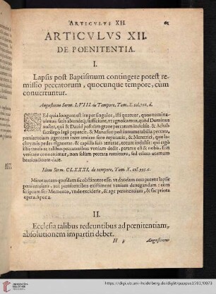 XII. De Poenitentia