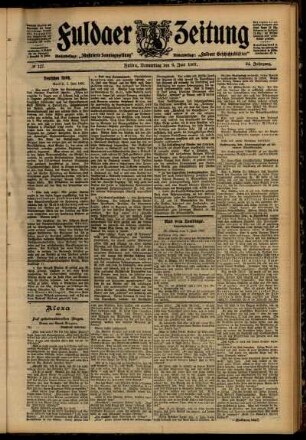Ausgabe vom Donnerstag, den 06. Juni 1907.