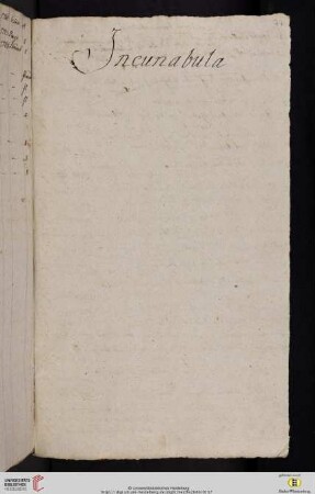 Incunabula