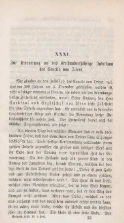 513-528 Zur Erinnerung an das dreihundertjährige Jubiläum des Concils von Trient