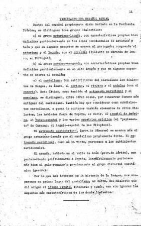 11, Variedades del Español Actual