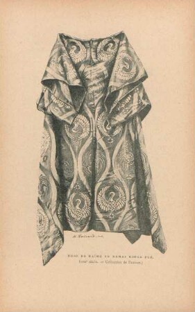 Robe de Daimo en damas rouge feu. (XVIIe siècle. - Collection de l'auteur)