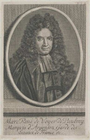 Bildnis des Marc-René Voyer de Paulmy d'Argenson