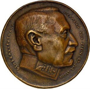 Medaille von Rudolf Pauschinger auf Hermann von Stein