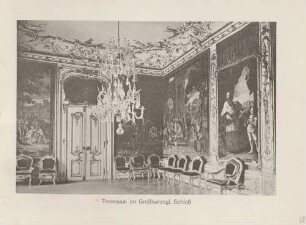 "Thronsaal im Großherzogl. Schloß" in Bruchsal