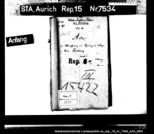 Die Überwachung der Wegeverwaltung im Amt Friedeburg