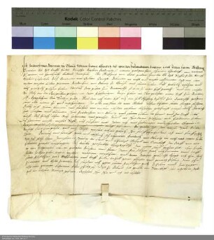 Revers Friedrichs von Obernitz zu Tausa bezüglich der Belehnung mit Gütern in Breitensee und in Milz durch Wolfgang [Schutzbar gen. Milchling], Abt von Fulda