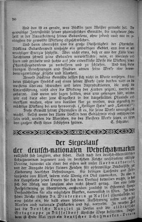 Der Siegeslauf der deutsch-nationalen Wehrschatzmarken