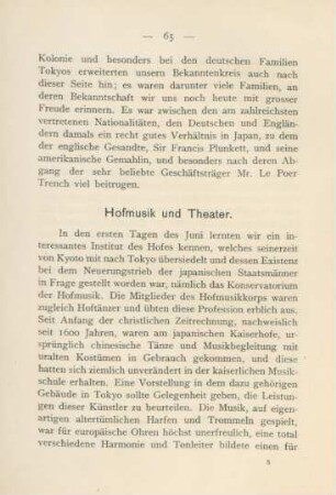 Hofmusik und Theater