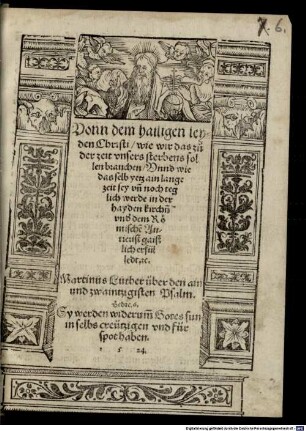 Vonn dem hailigen Leyden Christi, wie wir das zu der Zeit unsers Sterbens sollen brauchen