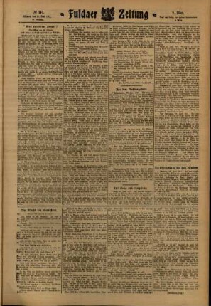Zweite Ausgabe vom Mittwoch, den 28. Juni 1911.