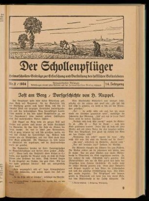 Der Schollenpflüger 14. Jahrgang, Nr. 2, 1934
