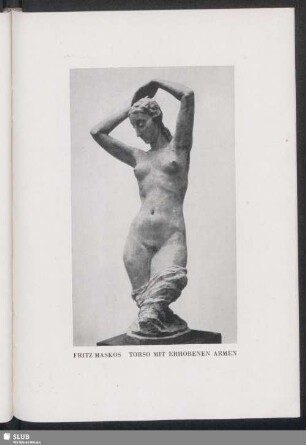 Fritz Maskos: Torso Mit Erhobenen Armen