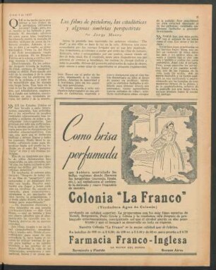 Los films de pistoleros, las estadísticas y algunas sombrías perspectivas