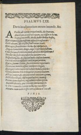 Psalmus LXX.