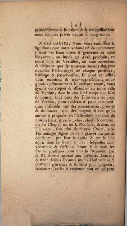 Lettre du roi pour le Pays de Rivière-Verdun