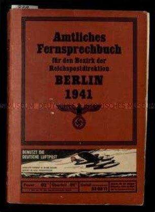 Amtliches Fernsprechbuch 1941