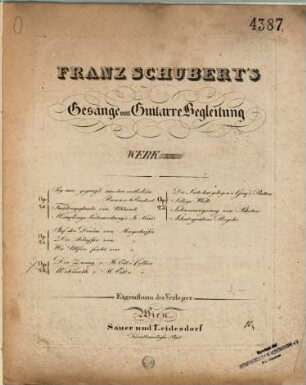 Franz Schubert's Gesänge mit Guitarre-Begleitung, 22. Der Zwerg