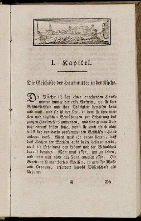 I. Kapitel. Die Geschäfte der Hausmutter in der Küche.