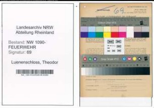 Entnazifizierung Theodor Luenenschloss , geb. 13.07.1901 ()