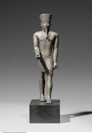 Statuette des Gottes Amun-Re in Stand-Schreit-Haltung