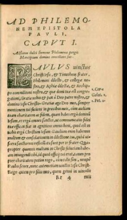 Ad Philemonem Epistola Pauli.