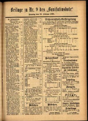 Zweite Ausgabe vom Sonntag, den 28. Februar 1897.