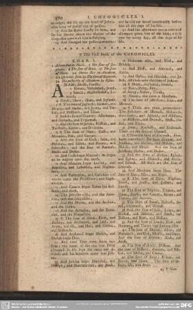 The First Book of the Chronicles