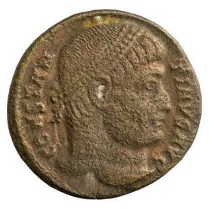 Münze, Follis, Aes 3, 328 - 329 n. Chr.