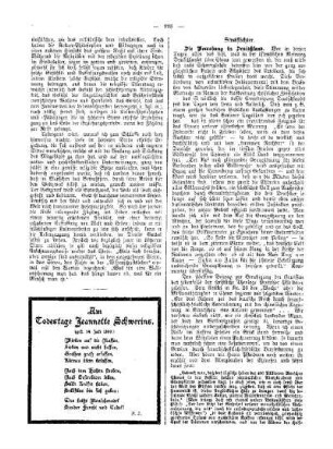 Am Todestage Jeannette Schwerins : gest. 14. Juli 1899