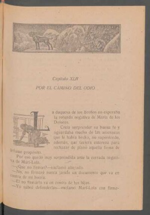 Capítulo XLII - Por el camino el odio