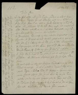 Nr. 107: Brief von Karl Otfried Müller an seine Eltern, Göttingen, 11.2.1834