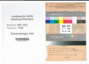 Entnazifizierung Karl Schoeneberger , geb. 12.06.1894 (Ingenieur)