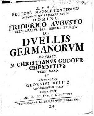 De Dvellis Germanorvm