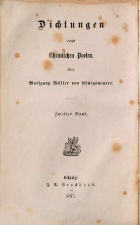 Dichtungen eines rheinischen Poeten, 2. Rheinfahrt : ein Gedicht in 9 Gesängen