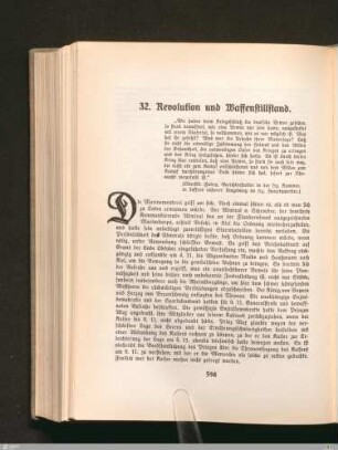 32. Revolution und Waffenstillstand