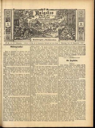 Ausgabe vom Sonntag, den 23. September 1906.