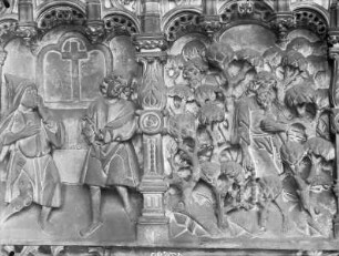 Gotischer Kamin — Relief