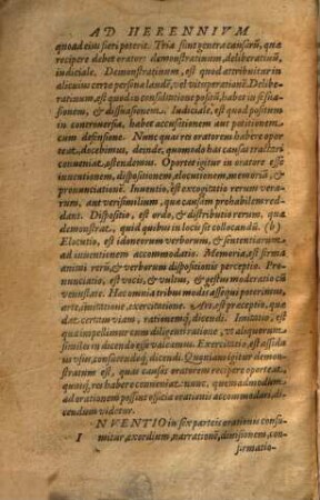 In hoc volumine haec continentur Rhetoricorum ad C. Herennium lib. IIII