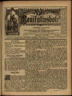 Ausgabe vom Sonntag, den 27. Juli 1919.