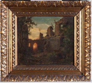 Ruine im Abendlicht