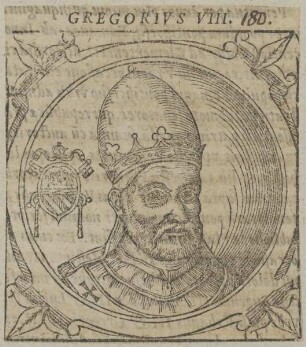 Bildnis von Papst Gregorius VIII.