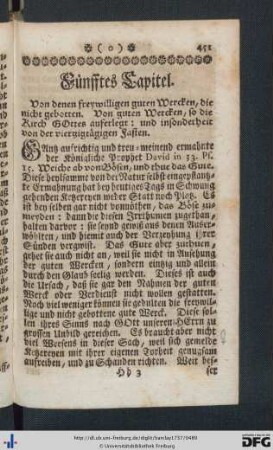 Fünfftes Capitel.