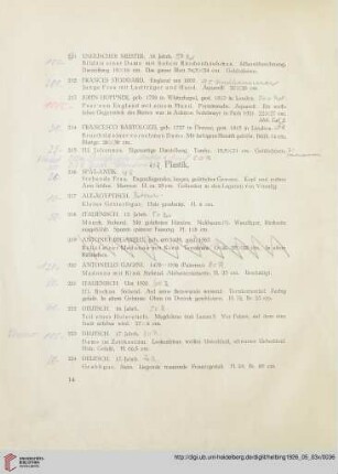 Plastik (Nr. 216-245)