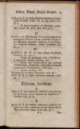 Dissertat. Iuridicae