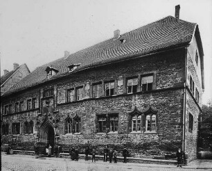Erfurt, Alte Universität, Hauptfront von Osten, 1945 zerstört