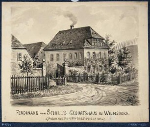 Das Geburtshaus des Ferdinand von Schill in Wilmsdorf (Possendorf) bei Dresden