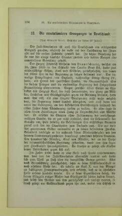 18. Die revolutionären Bewegungen in Deutschland