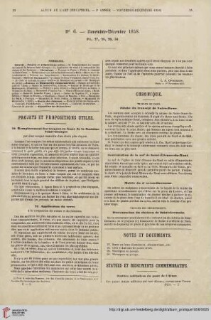 No 6 (Novembre- Décembre 1858)