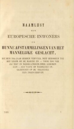 Naamlijst der europesche inwoners en hunne afstammelingen van het mannelijke geslacht